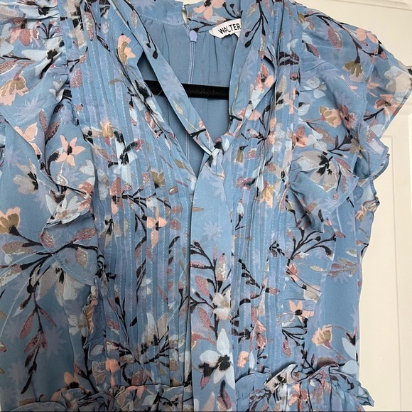 Walter Baker Jayda Ruffled Floral High-low Dress Size 2 - Picture 14 of 16